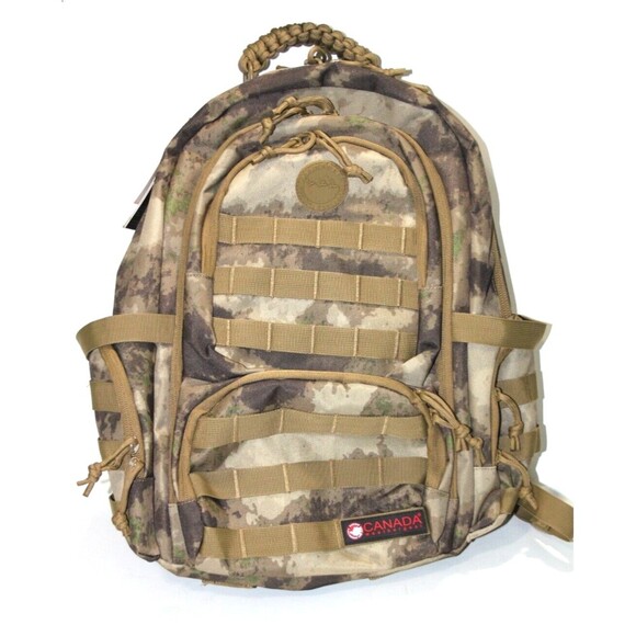 Canada Weather Gear Tactical Camo Print Backpack 100% Authentic NEW Compression - Picture 13 of 13